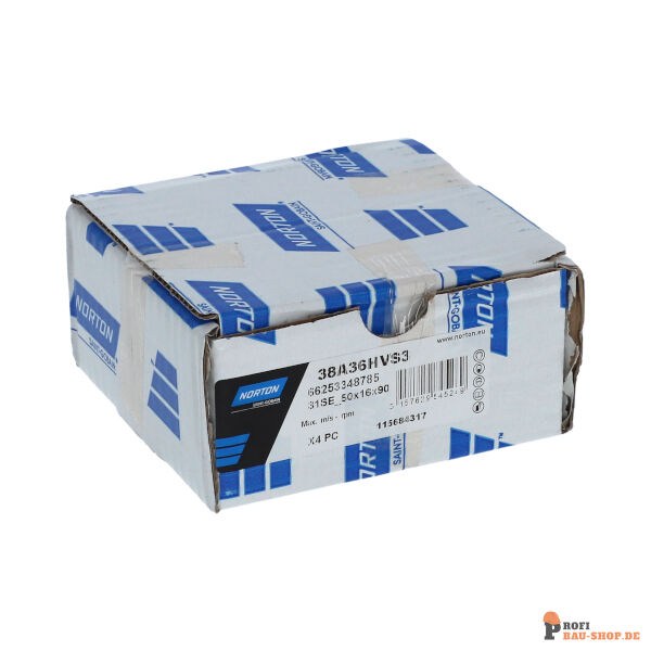 nortonschleifmittel/NORTON_schleifmittel_66253348785 31 Segments Surface-Norton VITRIUM 3 CONVENTIONAL-90x50x16-31SE  38A36HVS3_195305